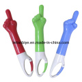 Finger Shape Ball Pen with Carabiner for Promotion (LT-Y061)